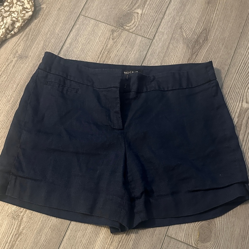 White House Black Market Navy High Waist Women's Shorts